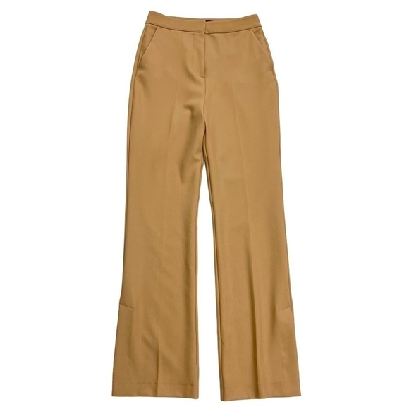 ZARA tailored trousers size XS US camel tan high rise 9006/221/704/XS - Picture 1 of 15